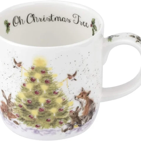 Oh Christmas Tree bone china mug, 0.3 litre, in a gift box