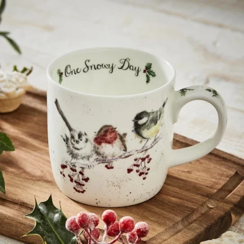 One Snowy Day bone china mug, 0.3 litre, 8.5 x 12 x 8 cm