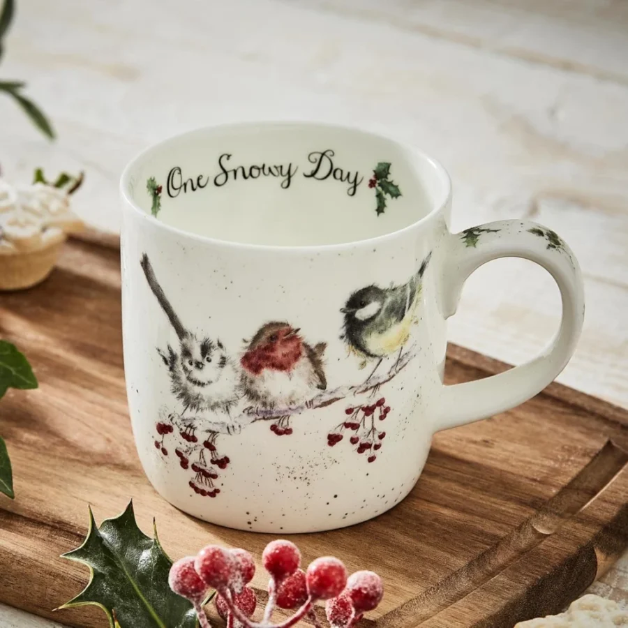 One Snowy Day bone china mug, 0.3 litre, 8.5 x 12 x 8 cm