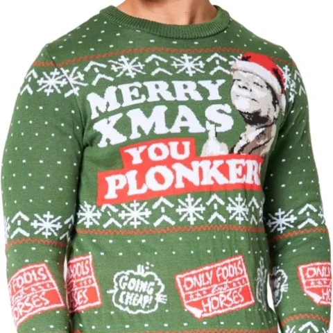 Only Fools and Horses men’s Christmas jumper, sizes M to 2XL