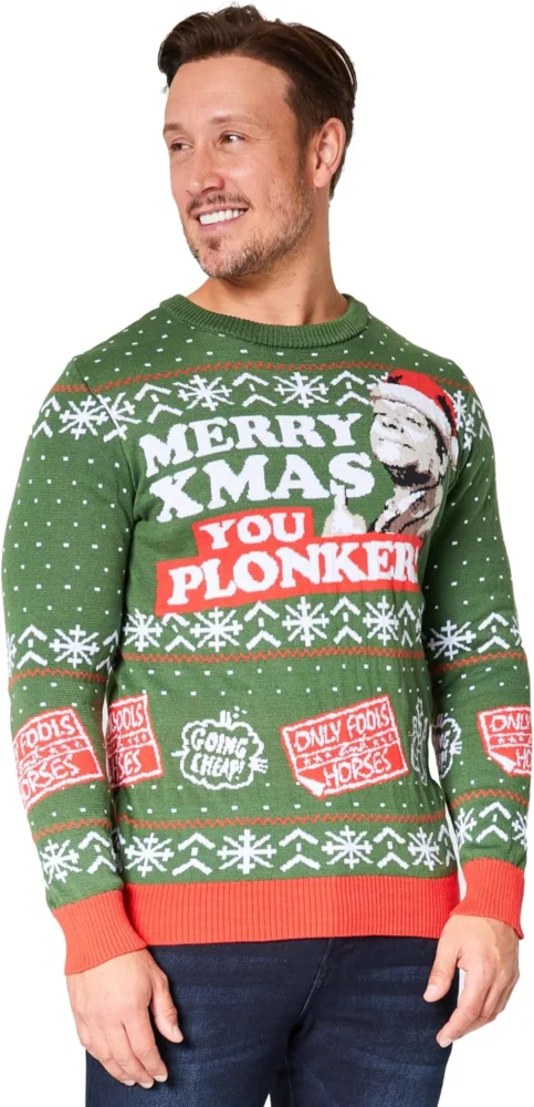 Only Fools and Horses men’s Christmas jumper, sizes M to 2XL