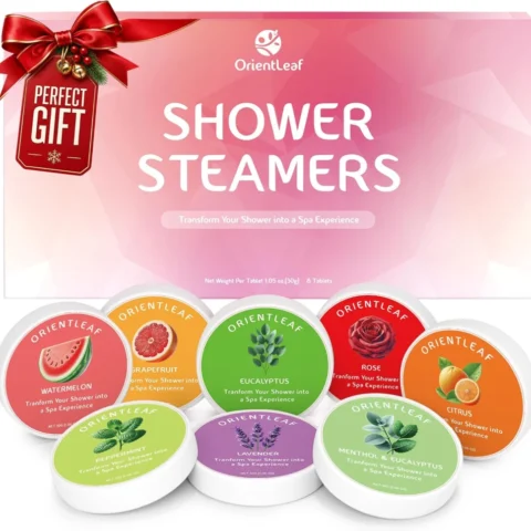 Pack of 8 aromatherapy shower steamers in eight scents, 240 g