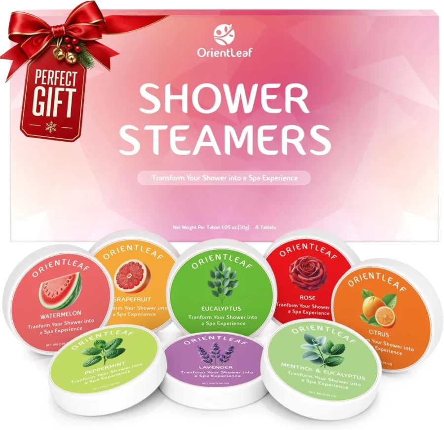 Pack of 8 aromatherapy shower steamers in eight scents, 240 g