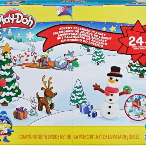 Play-Doh advent calendar with 24 pots, 23 stampers and playmats
