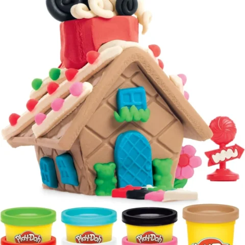 Play-Doh Builder mini gingerbread house set, 8 cans, 16 tools