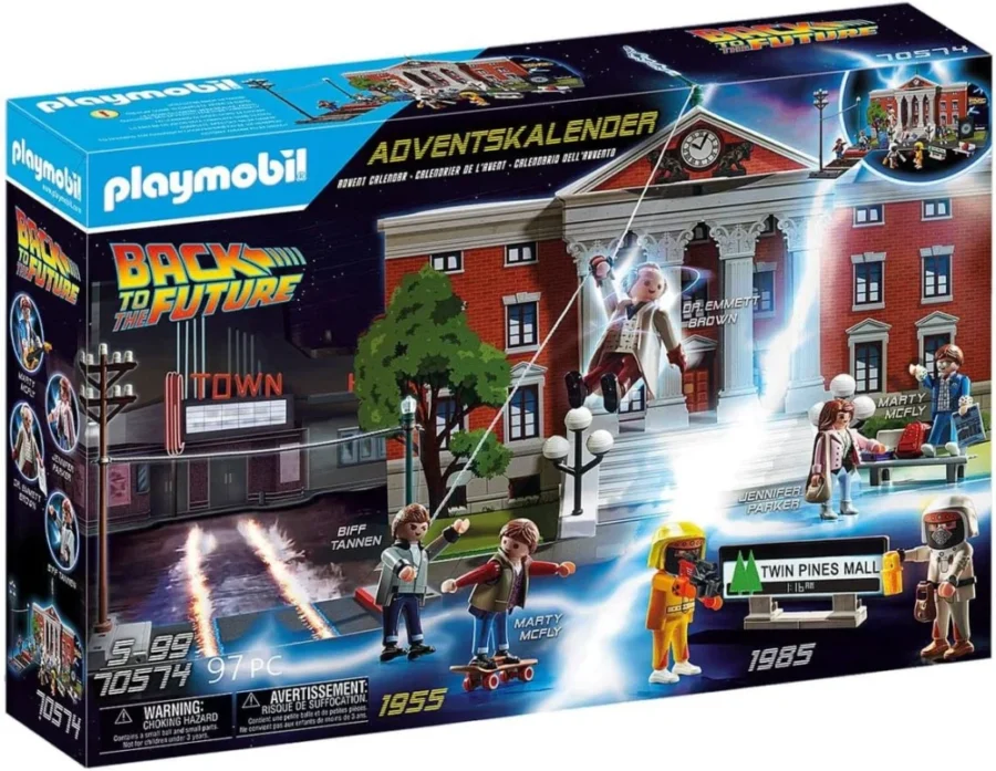 Playmobil Back to the Future advent calendar, 7 figures, 97 pieces