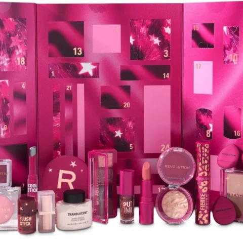 Revolution Beauty makeup advent calendar 2025, 24 products