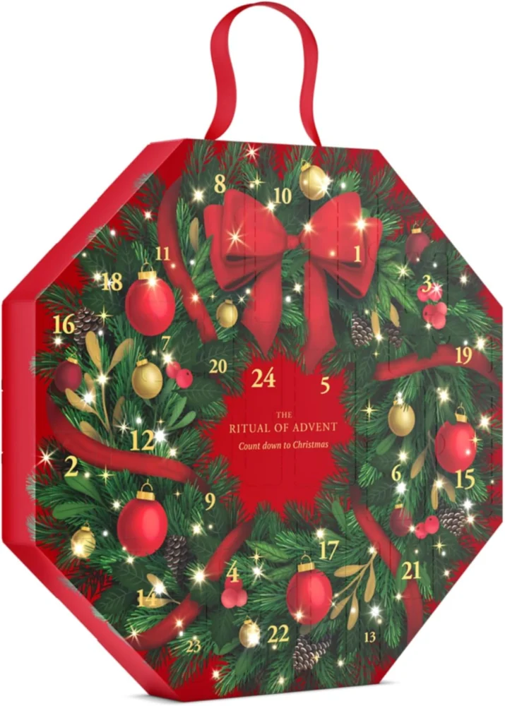 Rituals wreath advent calendar with 24 body, hair and home gifts