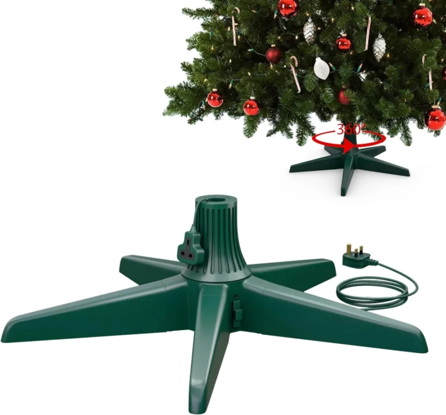 Rotating Christmas tree stand for artificial trees up to 8ft, 35 kg
