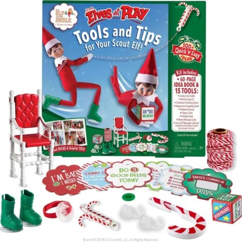 Scout Elves at Play kit, 15 elf-sized tools and 60-page idea book
