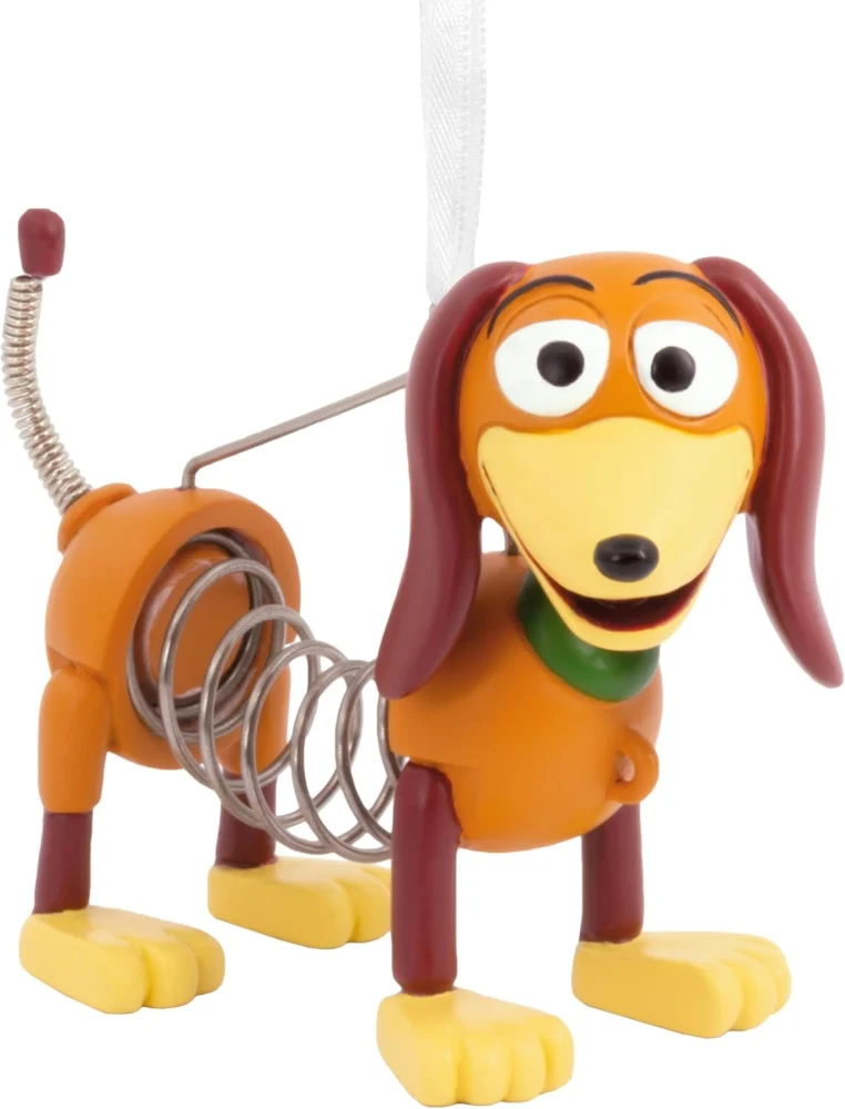 Slinky Dog Toy Story resin ornament with ribbon loop, 6.4 cm tall
