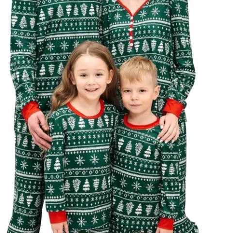 Solutra family Christmas pyjamas for adults, kids, baby and dog