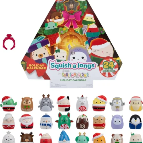 Squish-a-longs holiday advent calendar, 24 Mini-Squish and ring