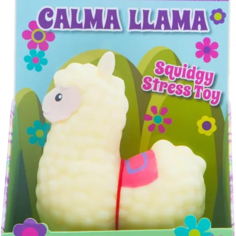 Squishy cream llama stress toy, 13.4 cm tall, Calma Llama