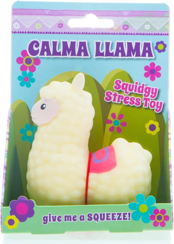 Squishy cream llama stress toy, 13.4 cm tall, Calma Llama