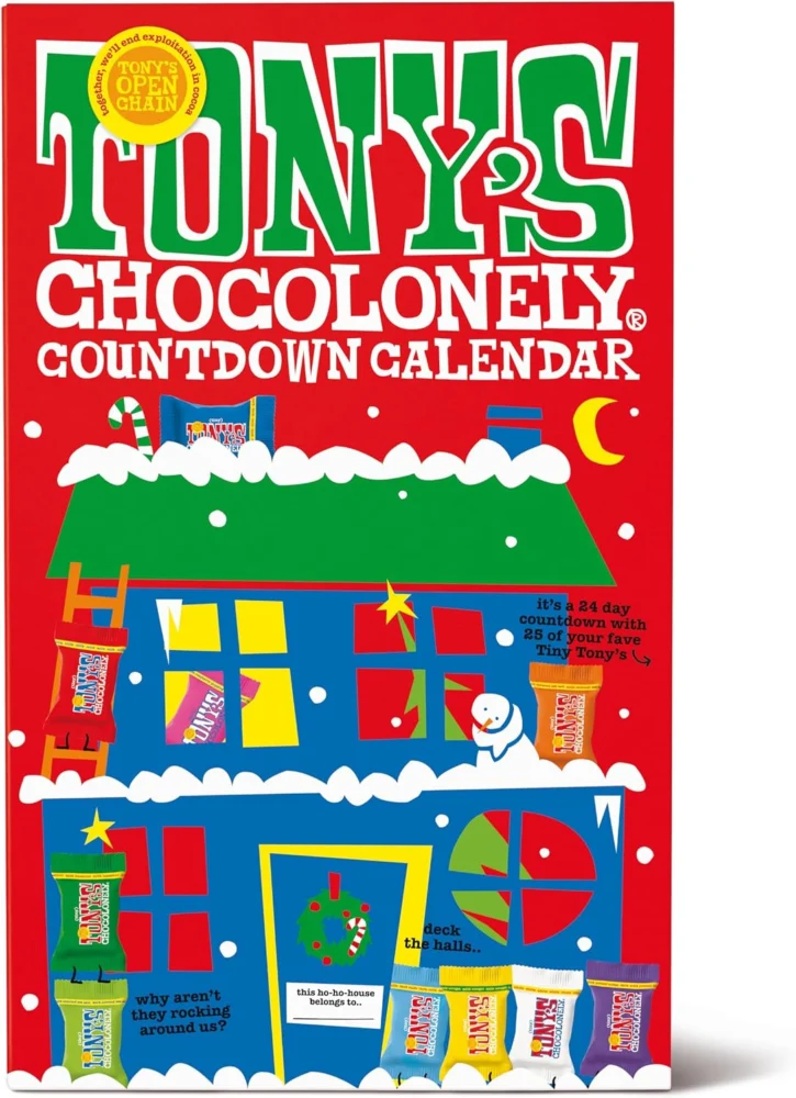 Tony’s Chocolonely big advent calendar, 25 chocolates, 225 g