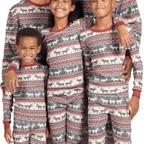 Unisex baby cotton Christmas pyjama set, family matching, pack of 1