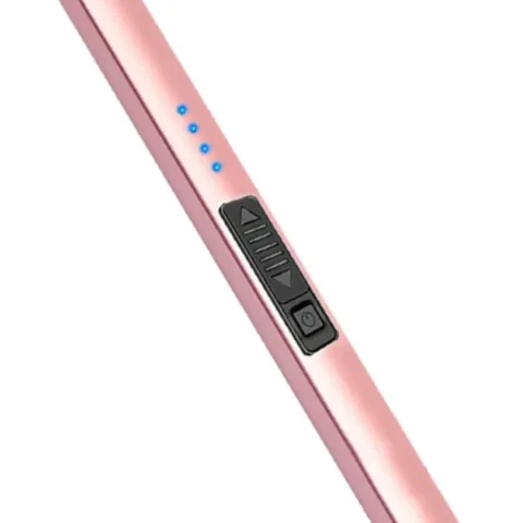 USB rechargeable plasma arc candle lighter, flameless, rose gold