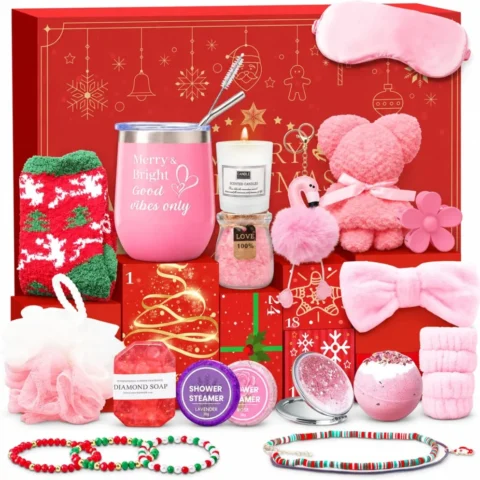 Women’s advent calendar, 24 boxes of beauty, jewellery and spa gifts