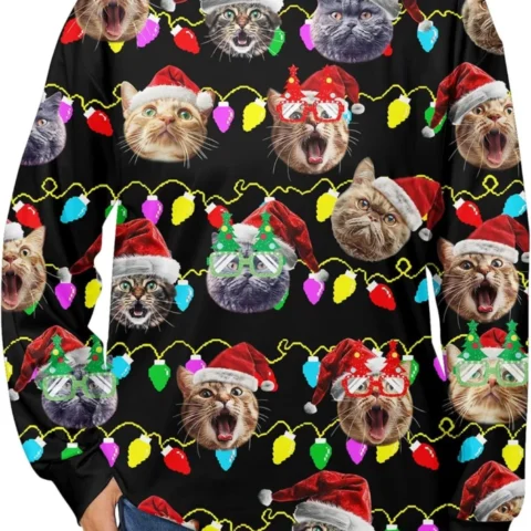 Women’s funny casual Christmas sweatshirt jumper, sizes S to XXL