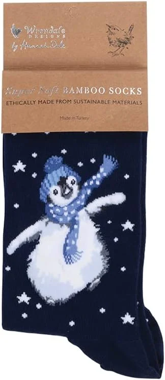 Wrendale Designs penguin design Christmas socks