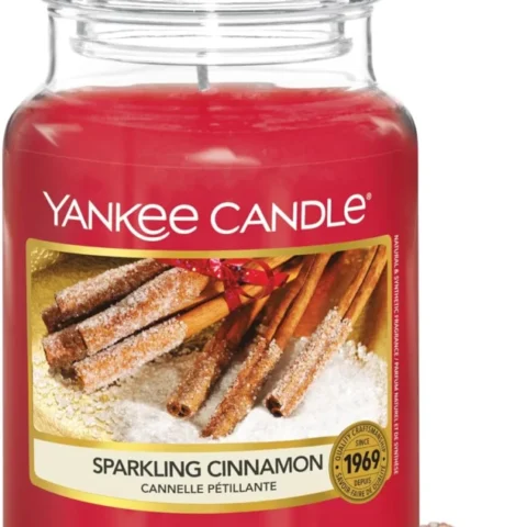 Yankee Candle large jar candle, cinnamon scent, up to 150 hours