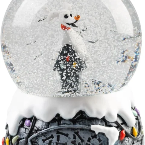 Zero from The Nightmare Before Christmas snow globe, glass and resin